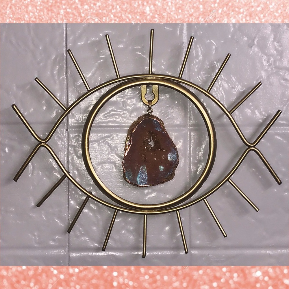 Third Eye Chakra Crystal Geode Wall Decor